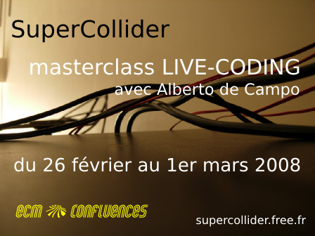 master class LIVE-CODING supercollider  Confluences